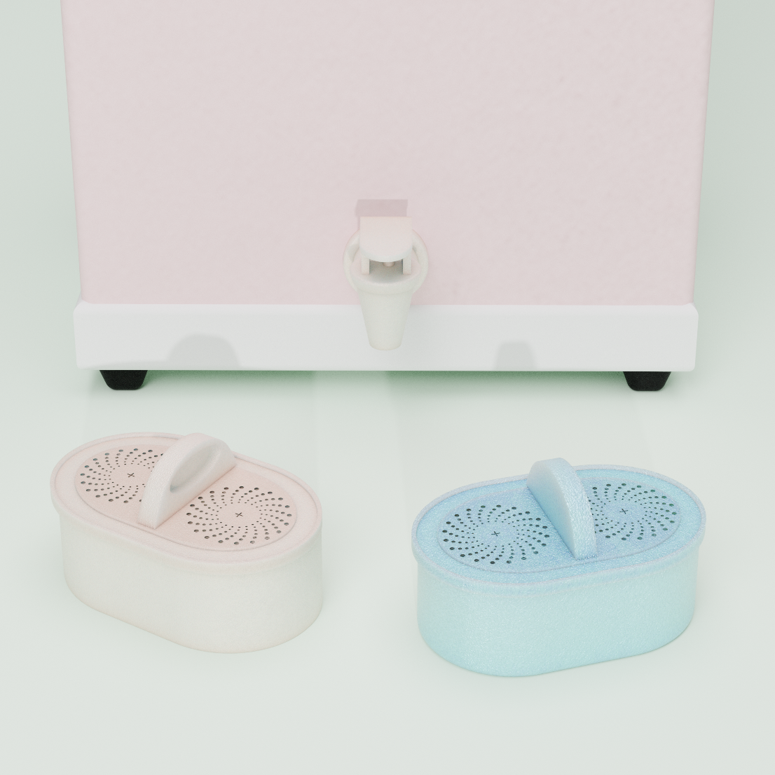 Filter cartridge close-up — granular activated carbon filter pods